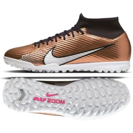 Nike Zoom Mercurial Superfly 9 Academy Qatar Tf M DR5948 810 Fußballschuhe gold, bronze golden