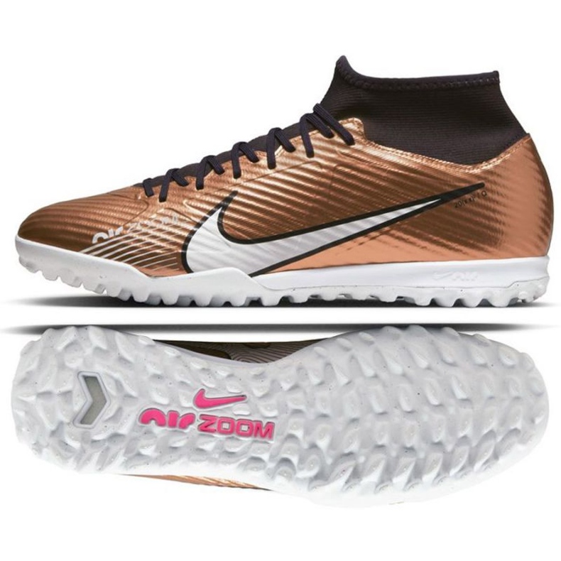 Nike Zoom Mercurial Superfly 9 Academy Qatar Tf M DR5948 810 Fußballschuhe gold, bronze golden