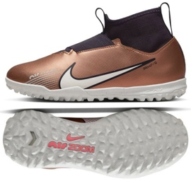 Nike Zoom Mercurial Superfly 9 Academy Qatar Tf Jr DR6053 810 Fußballschuhe gold, braun golden