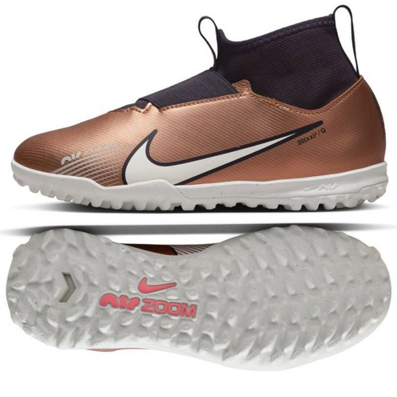 Nike Zoom Mercurial Superfly 9 Academy Qatar Tf Jr DR6053 810 Fußballschuhe gold, bronze golden