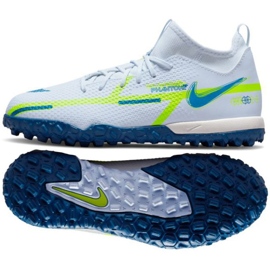 Nike Phantom GT2 Academy Dynamic Fit Tf Jr DC0813 054 Fußballschuhe weiß weiß