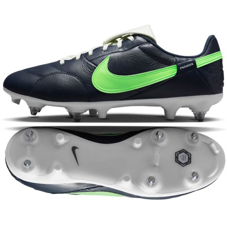 Nike Premier III SG-Pro Ac M AT5890 431 Fußballschuhe navy blau grün