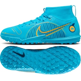 Nike Mercurial Superfly 8 Academy Tf Jr DJ2864 484 Fußballschuhe blau blau