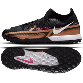 Nike Phantom GT2 Academy Qatar Dynamic Fit Tf M DR5966 810 Fußballschuhe braun schwarz schwarz