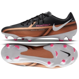 Fußballschuhe Nike Phantom GT2 Academy Qatar Dynamic Fit FG/MG M DR5961 810 braun, schwarz beige- und brauntöne