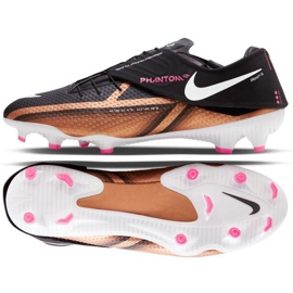 Fußballschuhe Nike Phantom GT2 Academy Qatar FlyEase Fit FG/MG M DR5962 810 braun, schwarz beige- und brauntöne