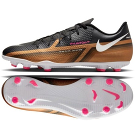 Nike Phantom GT2 Club Qatar FG/MG M DR5968 810 Fußballschuhe braun schwarz beige und braun