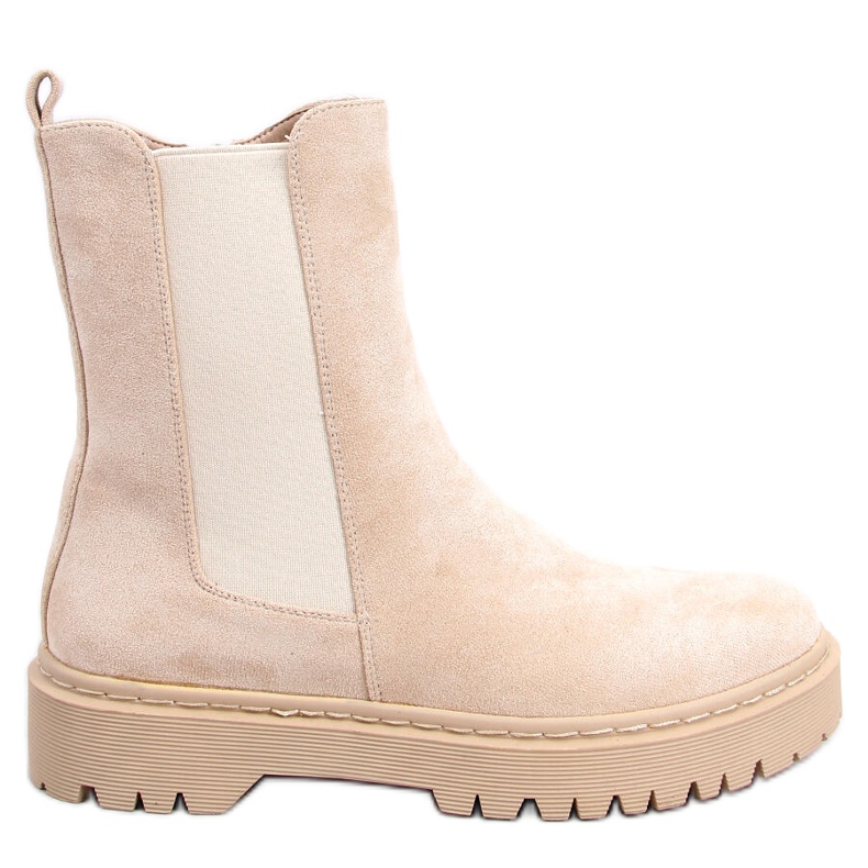 BM Kiely Beige hohe Stiefel