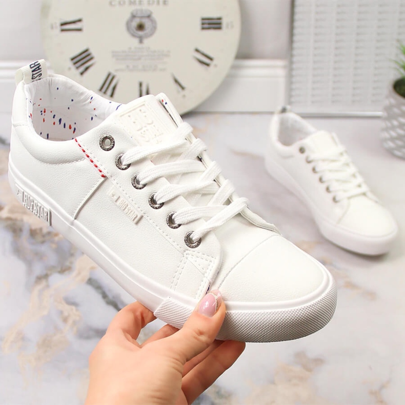 Weiße Low-Top-Sneaker Big Star KK274005