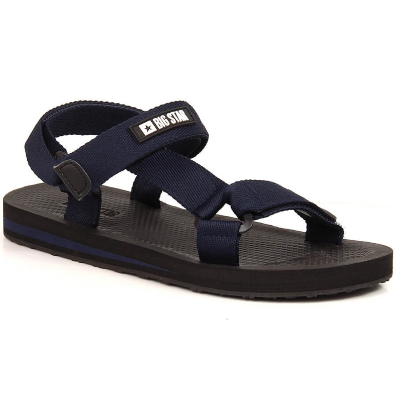 Big Star DD174718 Marineblaue Herren-Sportsandalen mit Klettverschluss