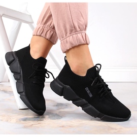 Schwarze Damen-Sportschuhe Big Star JJ274269