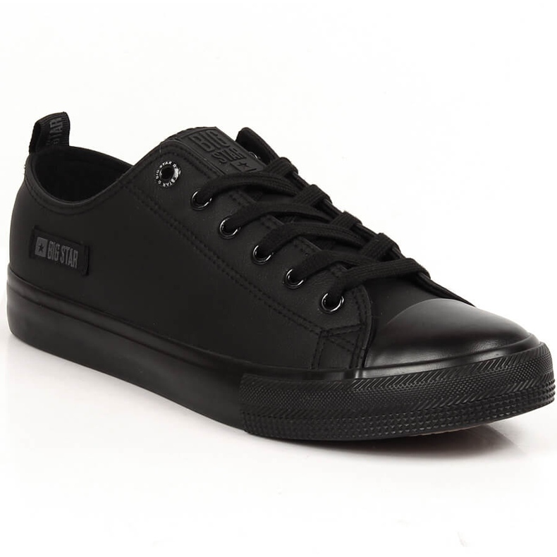 Herren-Sneaker aus schwarzem Kunstleder Big Star KK174009