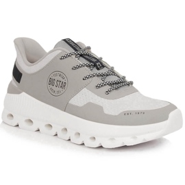 Bequeme Sportschuhe für Damen auf der Big Star Plattform LL174138 beige