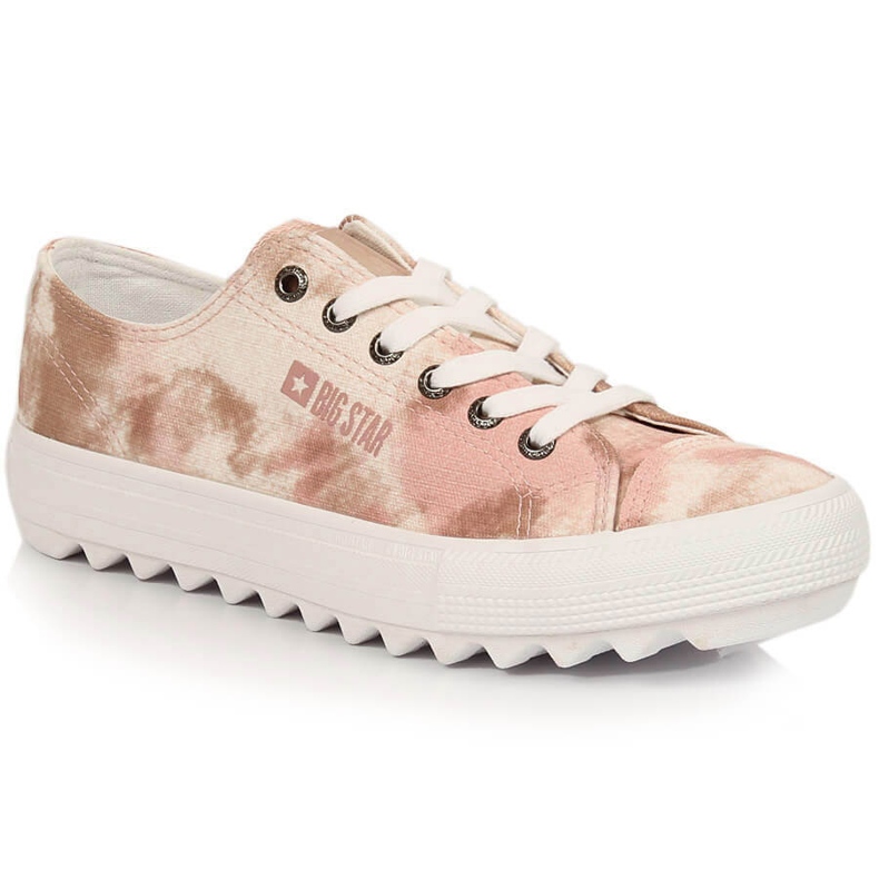 Damenturnschuhe beige ombre Big Star LL274044