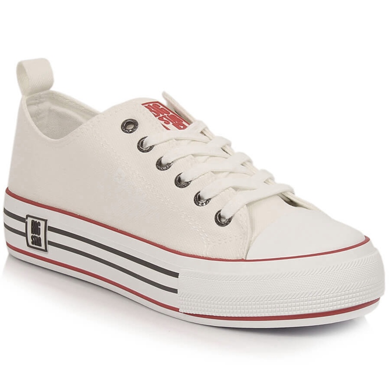 Damenturnschuhe auf der Plattform weiß Big Star LL274180