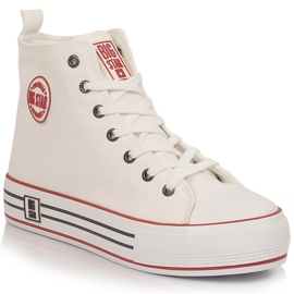 Damen-High-Top-Sneaker auf der Plattform weiß Big Star LL274185