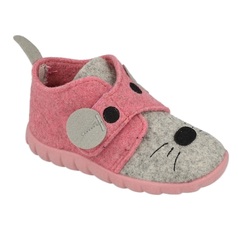 Befado Kinderschuhe 526P104 rosa grau