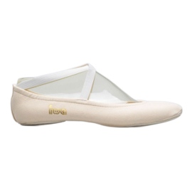 Gymnastik-Ballettschuhe Iwa 302 creme weiß
