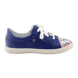 Mädchenschuhe Blumen Bartek 15524 weiß lila blau rosa grün