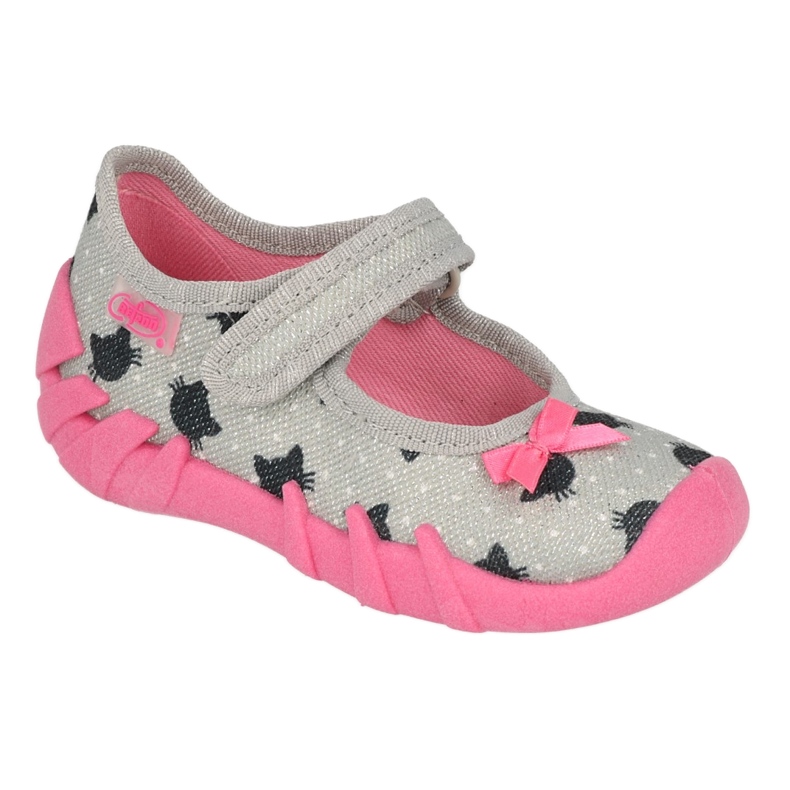 Befado Kinderschuhe Speedy 109N247 schwarz rosa silber-