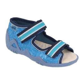 Befado gelbe Kinderschuhe 350P025 marineblau blau