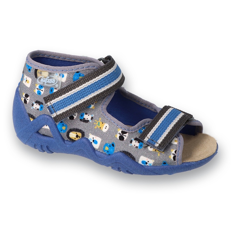 Befado gelbe Kinderschuhe 350P034 blau