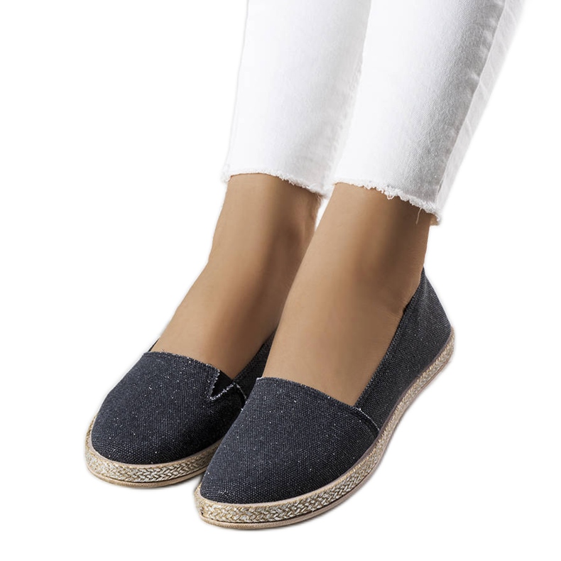 Schwarze Amiral-Espadrilles für Damen