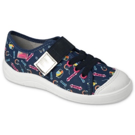 Befado Kinderschuhe 351Y004 marineblau mehrfarbig