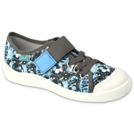Befado Kinderschuhe 351Y010 blau grau