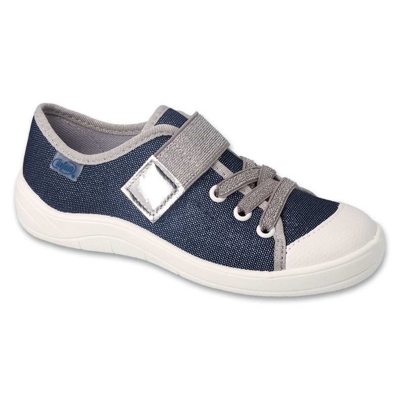 Befado Kinderschuhe 351Y005 navy blau silber-