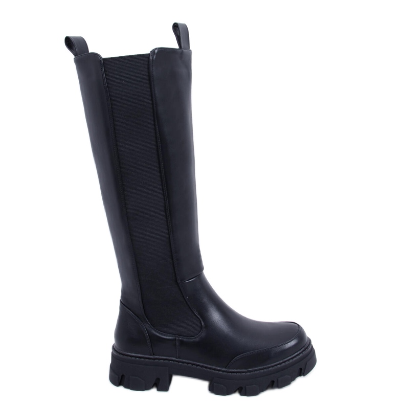 Booties mit elastischem Obermaterial von Roberts Black schwarz