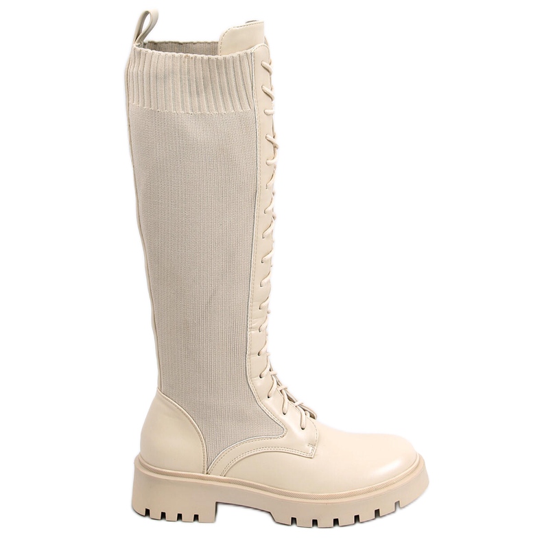 PA1 Workers Booties mit elastischem Obermaterial Barton Beige