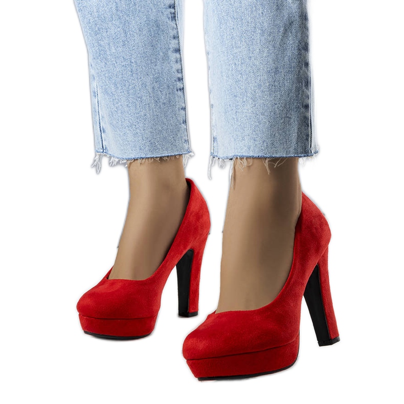 Rote Absatzpumps von Tatum