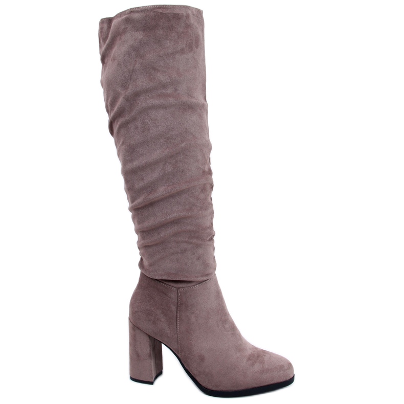 PA1 Klassische Stiefel mit Absatz von Vilma Khaki beige