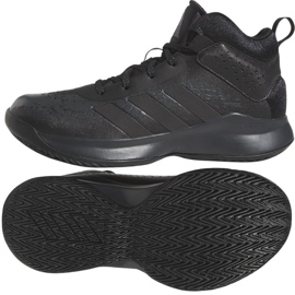 Adidas Cross Em Up 5 K Wide GX4694 Basketballschuhe schwarz schwarz