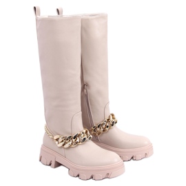 PA1 Stiefel mit Kette Juli Beige