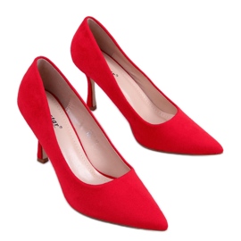 PA1 Damen Wildleder Giorgia Red Stilettos rot