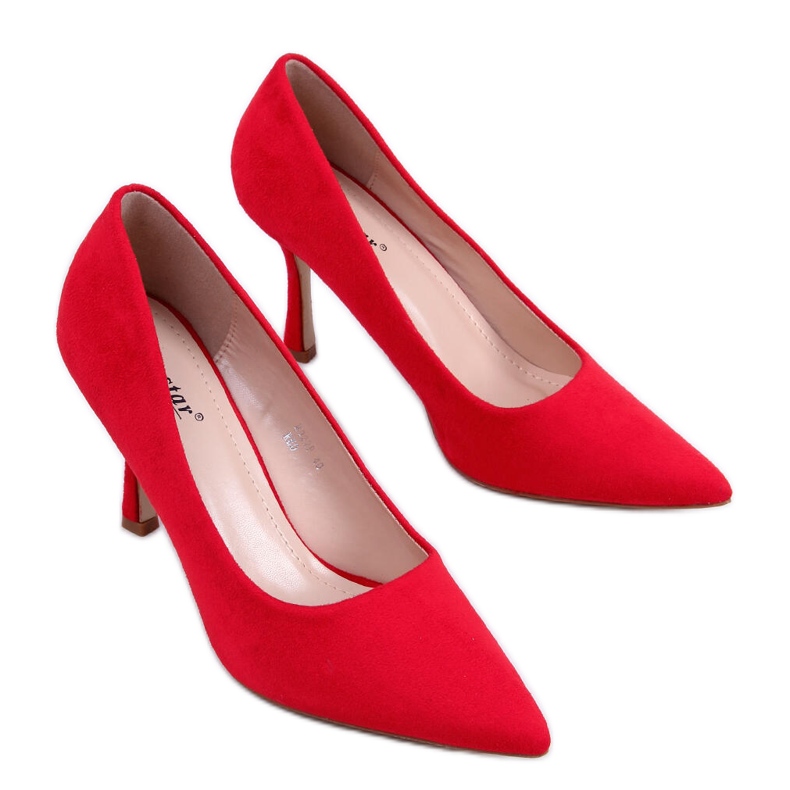 PA1 Damen Wildleder Giorgia Red Stilettos rot