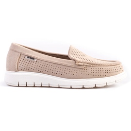 Durchbrochene Loafer von Shelovet für Damen in Beige
