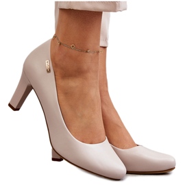 Sergio Leone Damenpumps Hellbeige Orsola