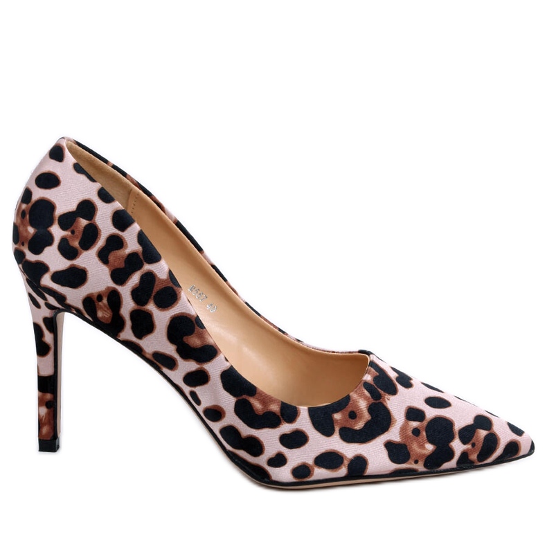 BM Damen-Stilettos Telisha Leopard beige braun