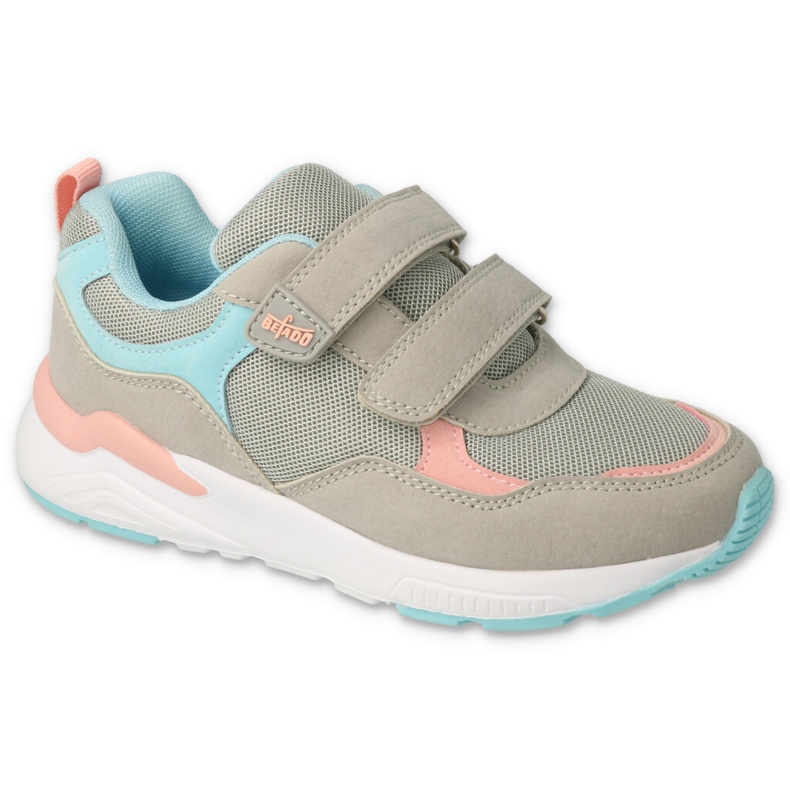 Befado Kinderschuhe 516Y238 beige blau rosa
