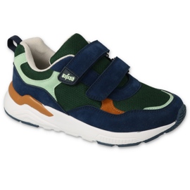 Befado Kinderschuhe 516Y243 marineblau grün
