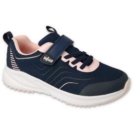 Befado Kinderschuhe 516Y209 marineblau rosa