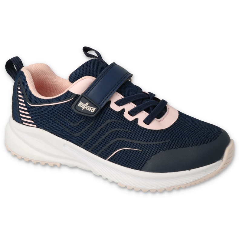 Befado Kinderschuhe 516Y209 navy blau rosa