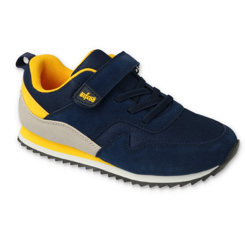 Befado Jugendschuhe 516Q218 navy blau gelb