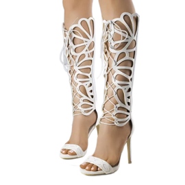 PA1 Graue Sandalen mit dekorativem Obermaterial von Julio