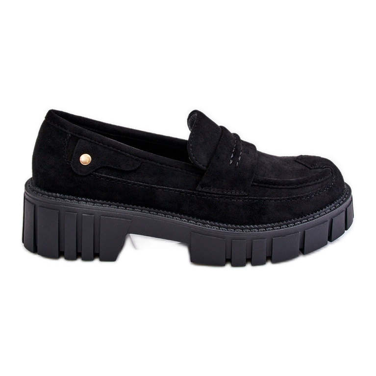 PS2 Damen-Slipper aus Wildleder Schwarz Fiorell