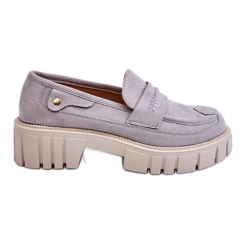 PS2 Slipper aus Veloursleder für Damen Grau Fiorell