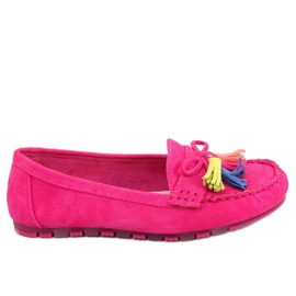 BM Tamla Fuchsia Loafer mit Fransen rosa